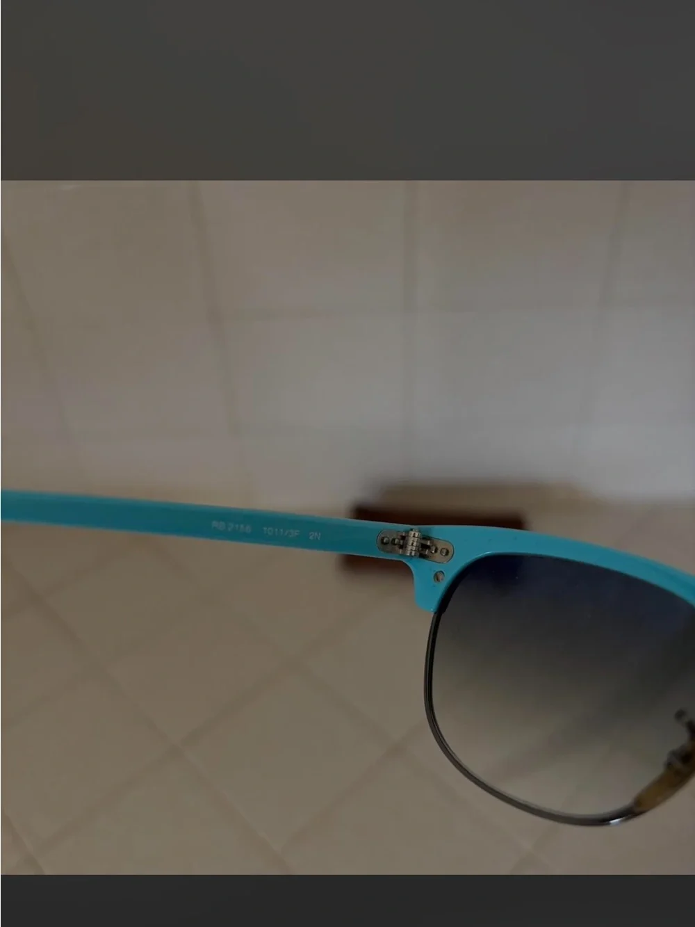 Ray-Ban Clubmaster Sunglasses - Black & Light Blue